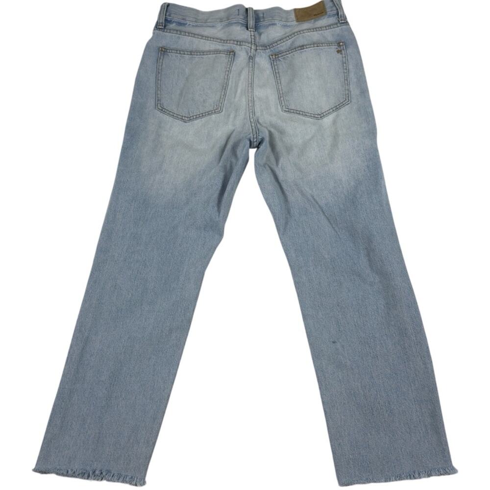 Madewell The Perfect Vintage‎ Jeans Distressed Crop Light Wash Size 28 TINY FLAW - Picture 3 of 11
